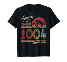 Load image into Gallery viewer, Legendary Since February 2004 16th Birthday Gift 16 Year Old T-Shirt-960683
