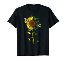 Load image into Gallery viewer, Bee Happy Canabis Sunflower Weed Gift T-Shirt-745379
