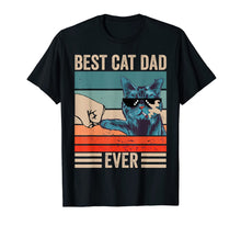 Load image into Gallery viewer, Vintage Best Cat Dad Ever Bump Fist father&#39;s day Gifts T-Shirt-339323
