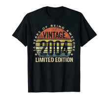 Load image into Gallery viewer, 16 Year Old Gifts Vintage 2004 Limited Edition 16th Birthday T-Shirt-85738
