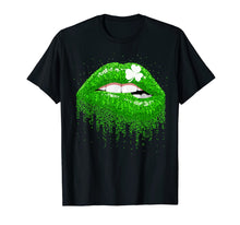 Load image into Gallery viewer, Green Lips Biting Sexy Irish Costume Shirt St Patricks Day T-Shirt-97847

