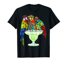 Load image into Gallery viewer, Parrots Drinking Margarita Hawaiian Shirt Vacation Birds  T-Shirt
