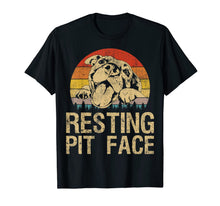 Load image into Gallery viewer, Vintage Pitbull Resting Pit Face - Funny Pitbull Lovers T-Shirt-149700
