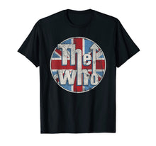 Load image into Gallery viewer, The Who Official Distressed Union Jack Circle Logo T-Shirt
