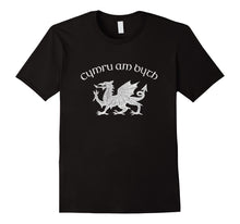 Load image into Gallery viewer, Wales, Red Welsh Dragon, Cymru Am Byth tshirt - Welsh Pride
