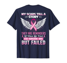Load image into Gallery viewer, My scars tell a story  - Breast Cancer Awareness Shirt
