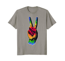 Load image into Gallery viewer, Tye Dye Peace Sign T-shirt Peace Tee
