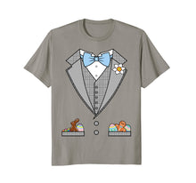 Load image into Gallery viewer, Easter Tuxedo Blue Bow Tie T-Shirt

