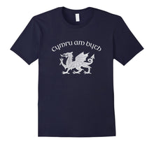 Load image into Gallery viewer, Wales, Red Welsh Dragon, Cymru Am Byth tshirt - Welsh Pride
