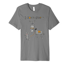 Load image into Gallery viewer, I Don&#39;t Give A Rats Ass Mouse Walking Donkey Gift Premium T-Shirt
