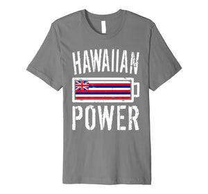 Hawaii Flag T-Shirt | Hawaiian Power Battery Proud Tee