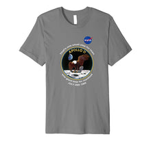 Load image into Gallery viewer, NASA &amp; Apollo 11 Patch One Small Step Moon Landing T Shirt

