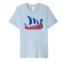 Load image into Gallery viewer, Iceland Viking Ship Shirt Icelandic Flag Dragon Boat Premium T-Shirt
