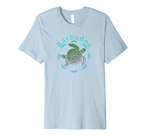 Barbados T-Shirt Vintage Tribal Turtle Gift Premium T-Shirt