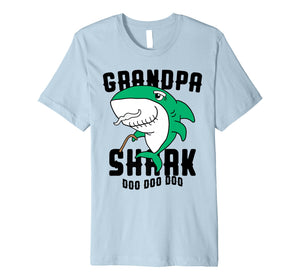 Grandpa Shark T Shirt Dad Grandfather Halloween Christmas