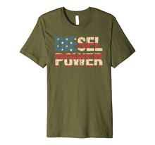 Load image into Gallery viewer, Diesel Power Flag | Truck Turbo Mechanic T-Shirt

