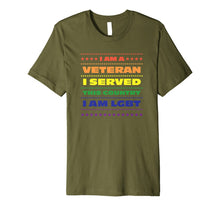 Load image into Gallery viewer, Gay Veteran Shirt Gay Pride Flag Rainbow Colors Gay Shirt
