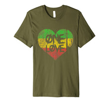Load image into Gallery viewer, One Love One Heart Rastafari Peace T-Shirt
