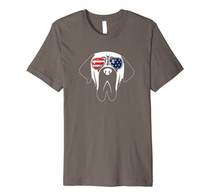 English Mastiff American Flag Shirt USA Patriotic Dog Gift
