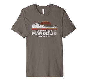 Mandolin Distressed T-Shirt : Gift for Mando Lovers