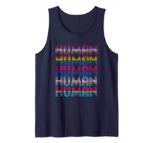 Load image into Gallery viewer, HUMAN Flag LGBT SHIRT Gay Pride Month Transgender RAINBOW  Tank Top
