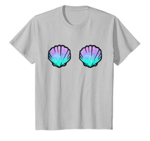 Load image into Gallery viewer, Mermaid Shell Shirt Women Top- Sea Shell Bra Tee Birthday
