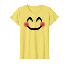 Load image into Gallery viewer, Halloween Emojis Costume Shirt Blushing Smiling Emoticon T-Shirt
