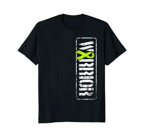 Lymphoma Awareness T Shirt - Lime Green Cancer Ribbon