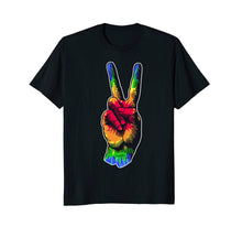 Load image into Gallery viewer, Tye Dye Peace Sign T-shirt Peace Tee

