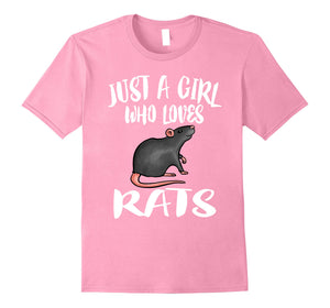 Just A Girl Who Loves Rats Owner Lover Gift T-Shirt