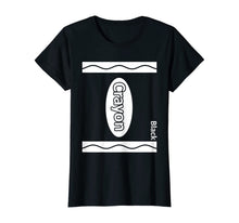 Load image into Gallery viewer, Black Crayon Box Halloween Costume Couple Group Kids Adult T-Shirt
