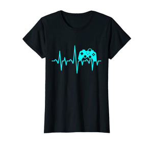 Gamer Heartbeat T-Shirt Video Game Players Shirt