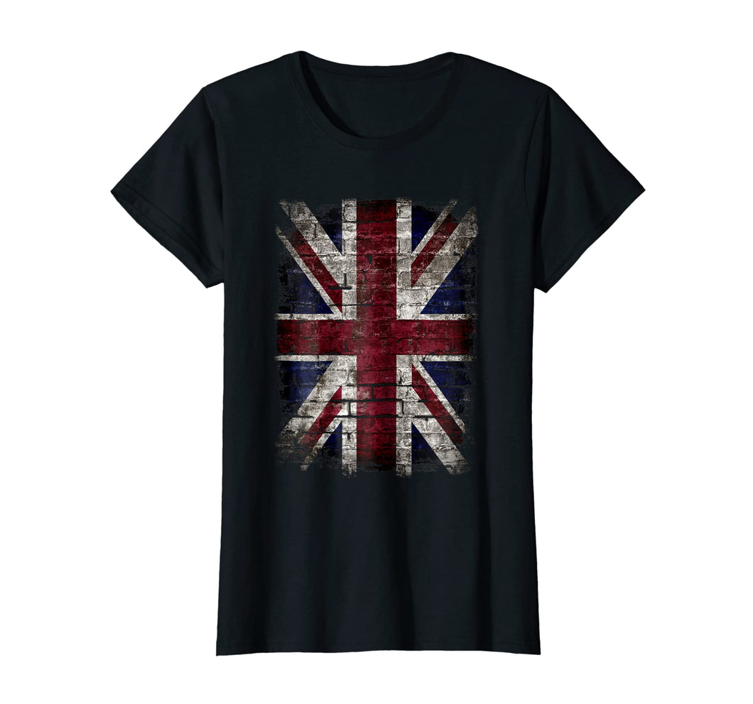 Grunge British Flag T Shirt Vintage Distress Punk Style