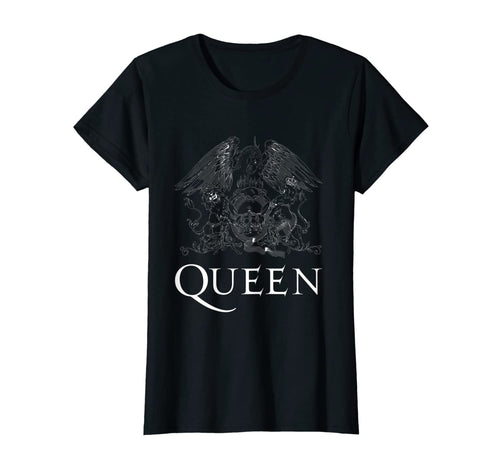Queen Official Classic Crest Logo White T-Shirt