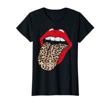 Load image into Gallery viewer, Red Lips Leopard Tongue Trendy Vintage Grunge Animal Print T-Shirt-854048
