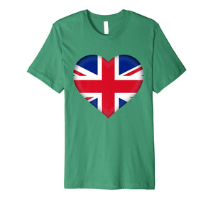 I Love United Kingdom UK T-Shirt | British Flag Heart Outfit