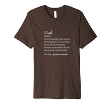 Load image into Gallery viewer, Mens Christian Dad Definition Father&#39;s Day Shirt
