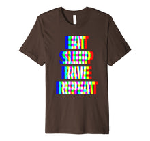 Load image into Gallery viewer, Eat Sleep Rave Repeat Fitted 3D T-Shirt
