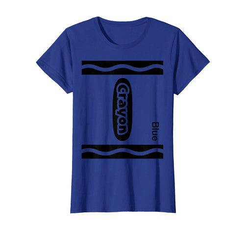 Halloween Blue Crayon Costume Funny T-Shirt