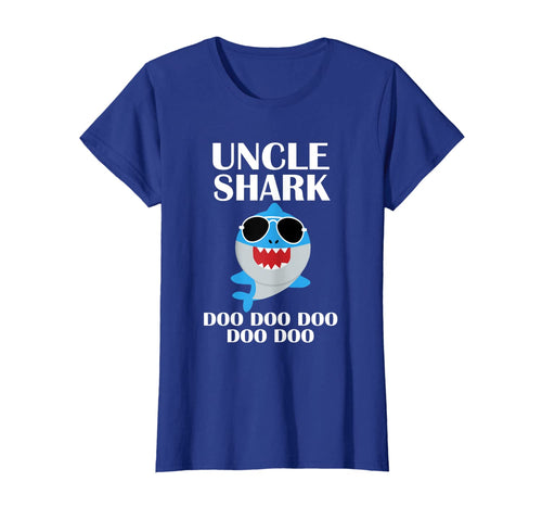 Uncle Shark T-Shirt Doo Doo Doo Fathers Day Uncle Shirt