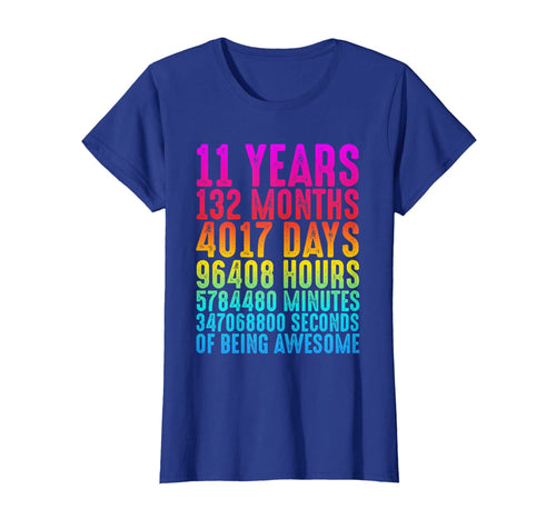 11 Years Old 11th Birthday Retro Vintage Boys Girls T-Shirt