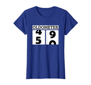 Mens Funny Oldometer 50th Birthday Counting Shirt