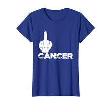 Load image into Gallery viewer, Funny Middle Finger Cancer Awareness T Shirt Tee
