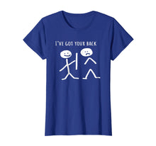 Load image into Gallery viewer, I Got Your Back Stick Figure Grafic Friendship TShirt
