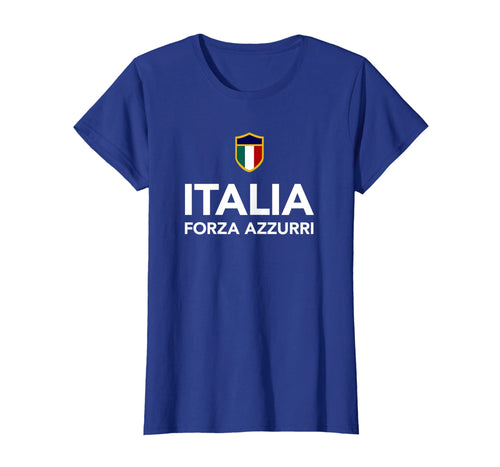 Italia Italian Soccer Football T-Shirt Forza Azzurri