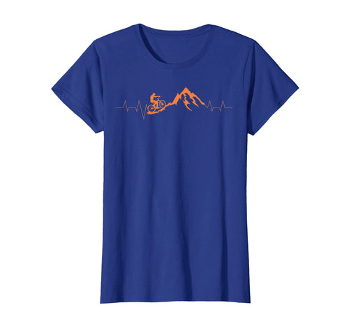 Mountain Bike Heartbeat Shirt | Cute Bike Heartbeat Tee Gift