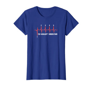 Motorcycle Shirt - Heartbeat Motorcycle Shirt - 1 Down 5 up