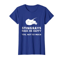 Load image into Gallery viewer, Stingrays Make Me Happy - Funny Stingray T-Shirt
