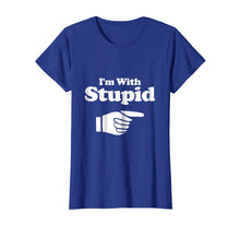 Load image into Gallery viewer, I'm With Stupid Shirt Men, Kids and Women - Manatee Shirts
