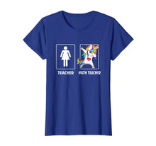 Load image into Gallery viewer, Math Teacher Unicorn Dabbing Funny T Shirt Gifts Dab Dabs
